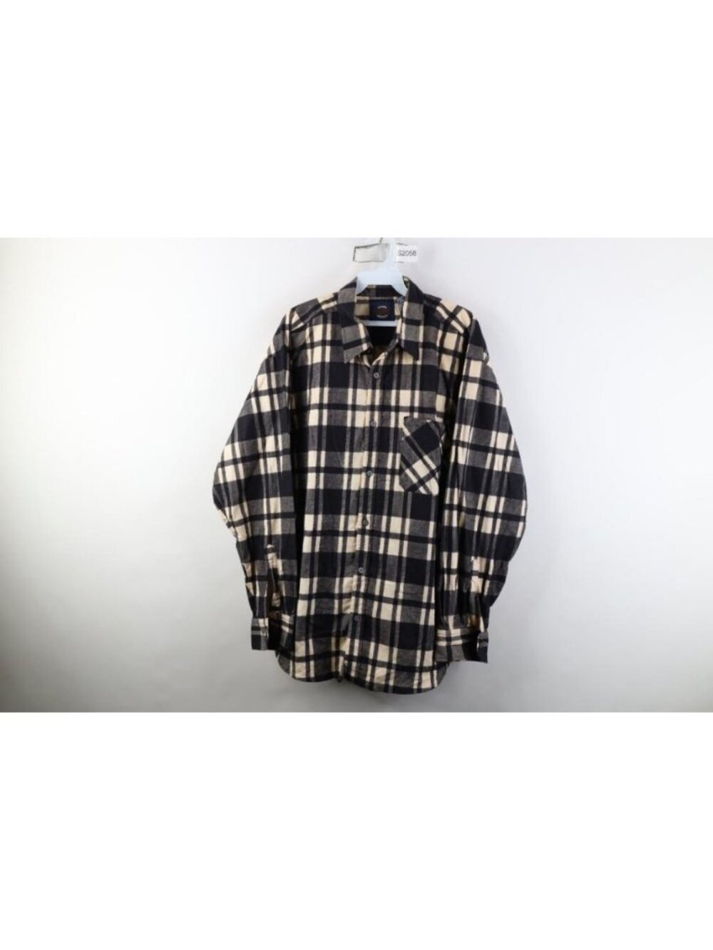 Vintage 90s Streetwear Mens Large Faded Flannel Collared Button Shirt Plaid